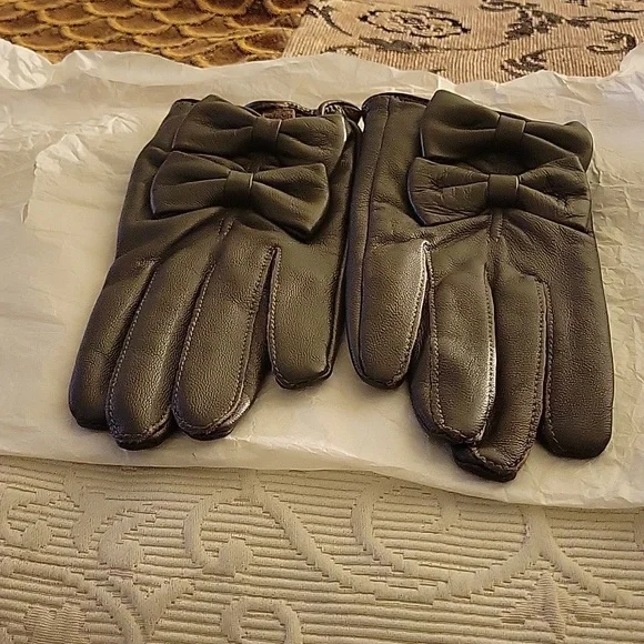 SANDRO Lamo Leather Gloves